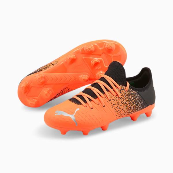 Ghete Fotbal Puma FUTURE Z 4.3 FG/AG Youth Barbati Portocalii Argintii Negrii | PM054PLE