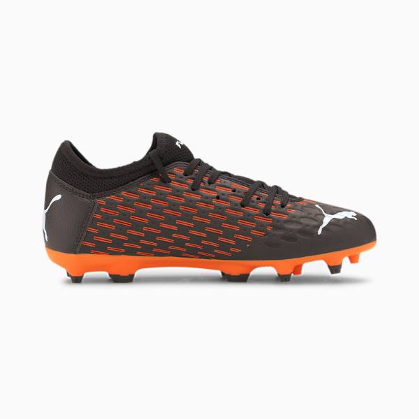 Ghete Fotbal Puma Future 6.4 FG/AG Youth Baieti Negrii Albi Portocalii | PM093CPW