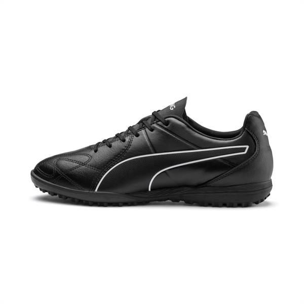 Ghete Fotbal Puma KING Hero TT Barbati Negrii Albi | PM970LXK