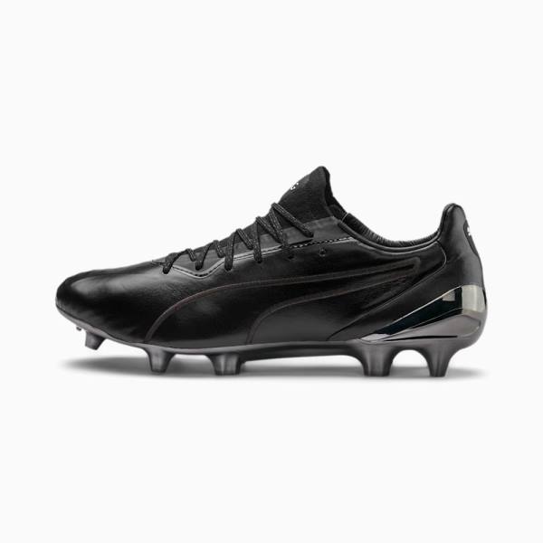 Ghete Fotbal Puma KING Platinum FG/AG Barbati Negrii Albi | PM192UEW