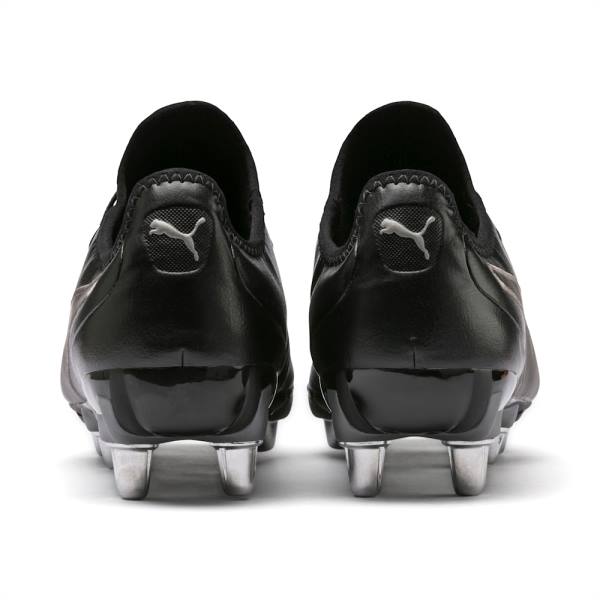 Ghete Fotbal Puma KING Pro H8 Rugby Barbati Negrii Argintii | PM173EML