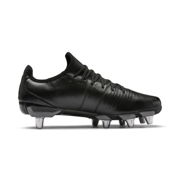 Ghete Fotbal Puma KING Pro H8 Rugby Barbati Negrii Argintii | PM173EML