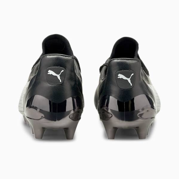 Ghete Fotbal Puma King Platinum Neymar Jr. FG/AG Barbati Negrii Albi | PM654NAD