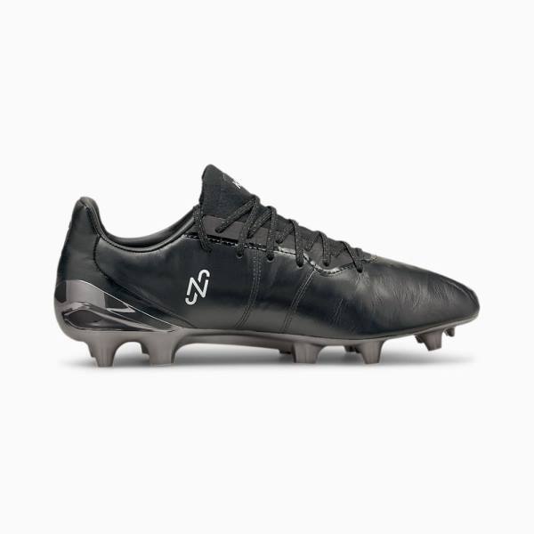 Ghete Fotbal Puma King Platinum Neymar Jr. FG/AG Barbati Negrii Albi | PM654NAD