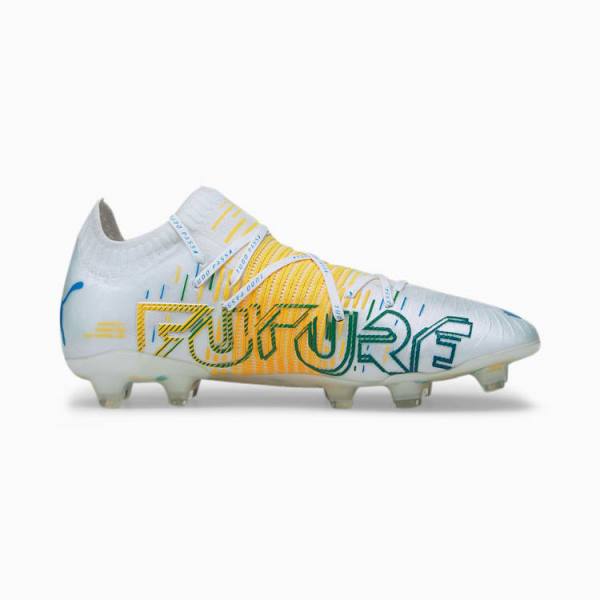 Ghete Fotbal Puma Neymar Jr FUTURE Z 1.1 FG/AG Barbati Galbeni Albastri Albi | PM037BAX