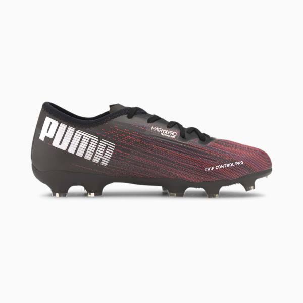 Ghete Fotbal Puma ULTRA 2.1 FG/AG Youth Baieti Negrii Roz | PM942MNA