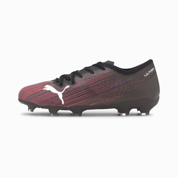 Ghete Fotbal Puma ULTRA 2.1 FG/AG Youth Baieti Negrii Roz | PM942MNA