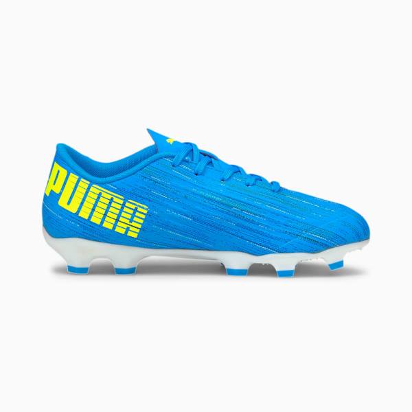 Ghete Fotbal Puma ULTRA 4.2 FG/AG Youth Baieti Albastri Galbeni | PM819GOJ