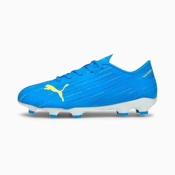 Ghete Fotbal Puma ULTRA 4.2 FG/AG Youth Baieti Albastri Galbeni | PM819GOJ