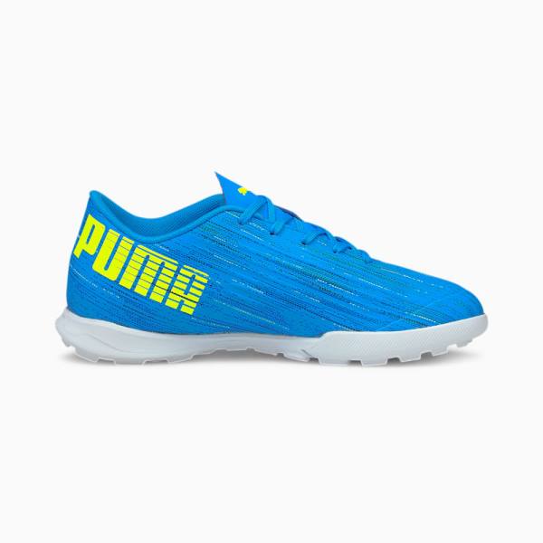 Ghete Fotbal Puma ULTRA 4.2 TT Youth Baieti Albastri Galbeni | PM951DMV