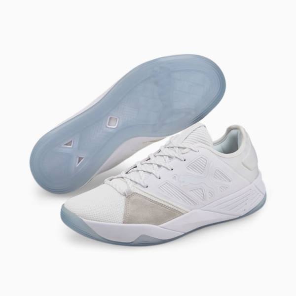 Pantofi Handbal Puma Accelerate Turbo Nitro Barbati Albi | PM579RNF