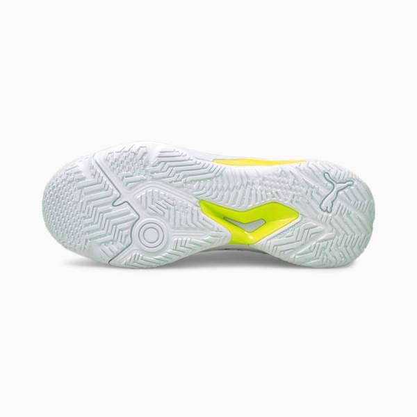 Pantofi Handbal Puma Solarstrike Indoor Sports Barbati Albi Negrii Galbeni | PM268GVF