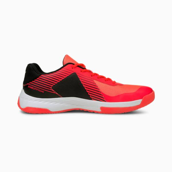 Pantofi Handbal Puma Varion Indoor Sports Barbati Rosii Albi Negrii | PM489KXB