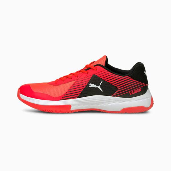 Pantofi Handbal Puma Varion Indoor Sports Barbati Rosii Albi Negrii | PM489KXB