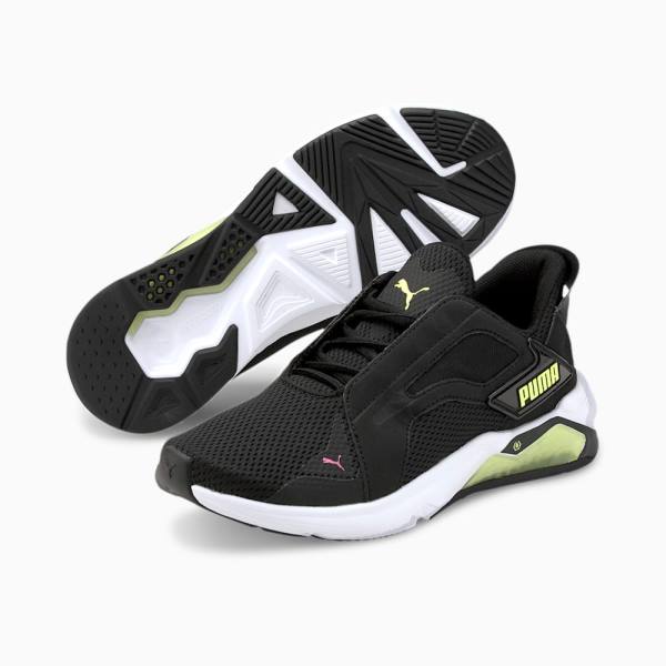 Pantofi Sport Puma LQDCELL Method Dama Negrii Galbeni Roz | PM705WFB