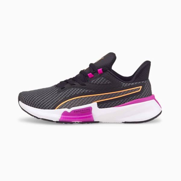 Pantofi Sport Puma PWRFRAME Dama Negrii Violet Inchis Portocalii | PM590NHB