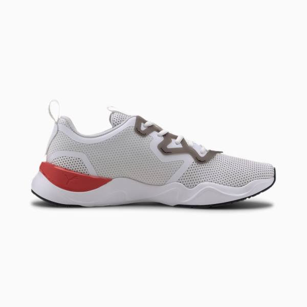 Pantofi Sport Puma Zone XT Knit Barbati Albi Negrii | PM625JKE