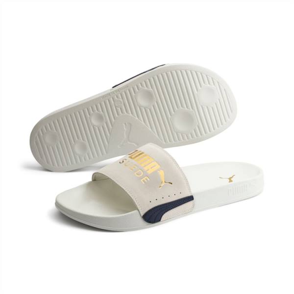 Sandale Puma Leadcat FTR Suede Classic Slides Dama Aurii | PM356XWA