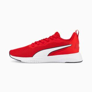 Adidasi Alergare Puma Flyer Flex Knit Dama Rosii Albi Negrii | PM249DLO