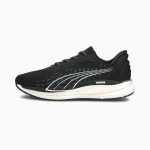 Adidasi Alergare Puma Magnify Nitro Dama Negrii Albi | PM679XGY