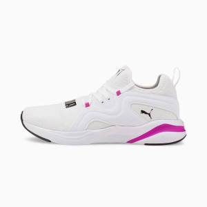 Adidasi Alergare Puma Softride Rift Breeze Lux Dama Albi Violet Inchis | PM204CVJ