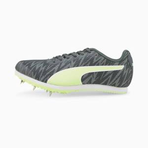 Adidasi Alergare Puma evoSPEED Star 7 Track and Field Youth Spikes Barbati Galbeni Masline Verzi | PM102GYK