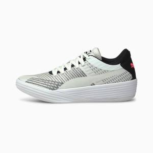 Adidasi Baschet Puma Clyde All-Pro Barbati Albi Negrii | PM387HXM