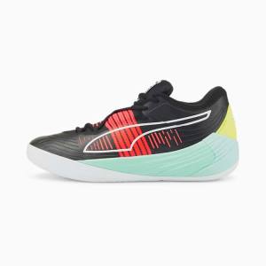 Adidasi Baschet Puma Fusion Nitro Barbati Negrii Albastri | PM129OHG