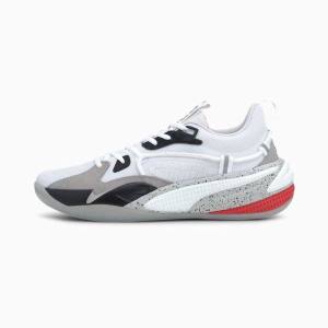 Adidasi Baschet Puma RS-Dreamer Concrete Jungle Barbati Albi Negrii | PM504PFL