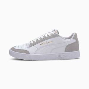 Adidasi Baschet Puma Ralph Sampson Lo Vintage Barbati Albi Gri | PM057PQY