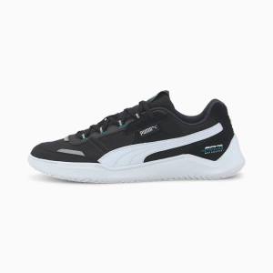 Adidasi Moto Puma Mercedes DC Future Barbati Negrii Albi | PM371CAP