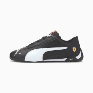 Adidasi Moto Puma Scuderia Ferrari R-Cat Dama Negrii Albi Negrii | PM597YDE