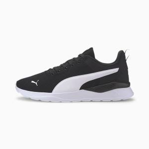 Adidași Puma Anzarun Lite Dama Negrii Albi | PM913WXF