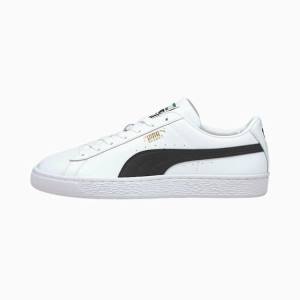 Adidași Puma Basket Classic XXI Dama Albi Negrii | PM097PFA