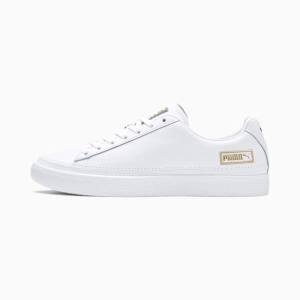 Adidași Puma Basket Stitch Dama Albi Aurii | PM076LQT