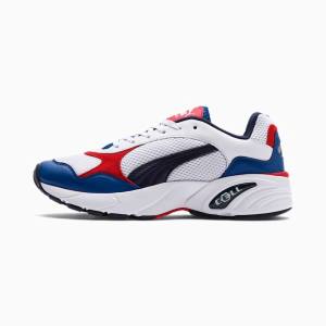 Adidași Puma CELL Viper Piele Barbati Albi Rosii | PM790EDJ