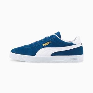 Adidași Puma Club Barbati Albastri Albi Aurii | PM165UXO