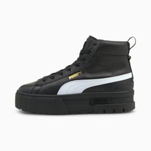 Adidași Puma Mayze Mid-High Dama Negrii Albi | PM152NYG