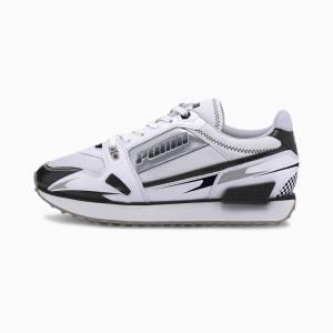 Adidași Puma Mile Rider Sunny Getaway Dama Albi Negrii | PM135EAW