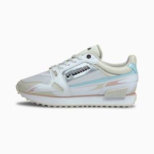 Adidași Puma Mile Rider Sunny Getaway Dama Albi Negrii Albastri Deschis | PM895OTR