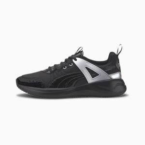 Adidași Puma Nuage Run Cage Metallic Dama Negrii Argintii | PM059LEF