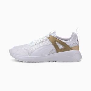 Adidași Puma Nuage Run Cage Metallic Dama Albi Aurii | PM618JXK