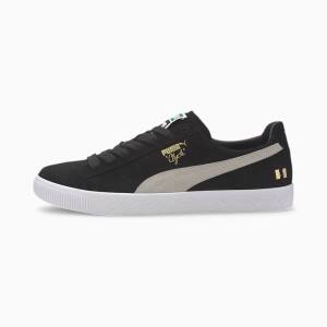 Adidași Puma PUMA x THE HUNDREDS Clyde Barbati Negrii Albi | PM219GEK