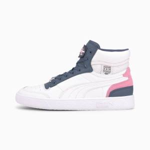 Adidași Puma PUMA x VON DUTCH Ralph Sampson Mid-High Barbati Albi Albastri | PM259CAN