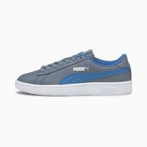 Adidași Puma Puma Smash v2 Youth Baieti Gri Albastri | PM369NYB