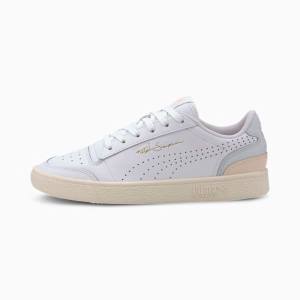 Adidași Puma Ralph Sampson Lo Perforated Soft Dama Albi Gri Albi | PM301KMR