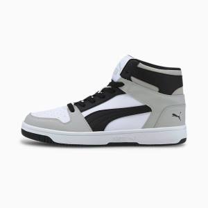 Adidași Puma Rebound Lay Up Dama Albi Negrii Gri | PM367JDG