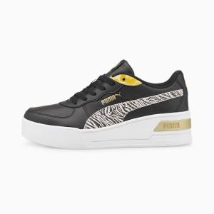 Adidași Puma Skye Wedge Safari Dama Negrii Albi | PM965NPD