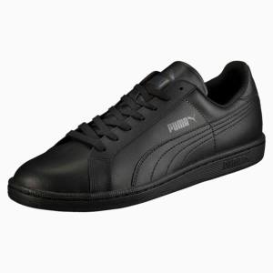 Adidași Puma Smash Piele Barbati Negrii Gri | PM468RFE