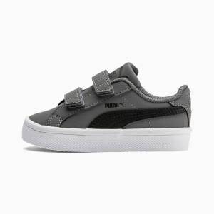 Adidași Puma Smash Vulc Fete Gri Negrii Albi | PM470RMK